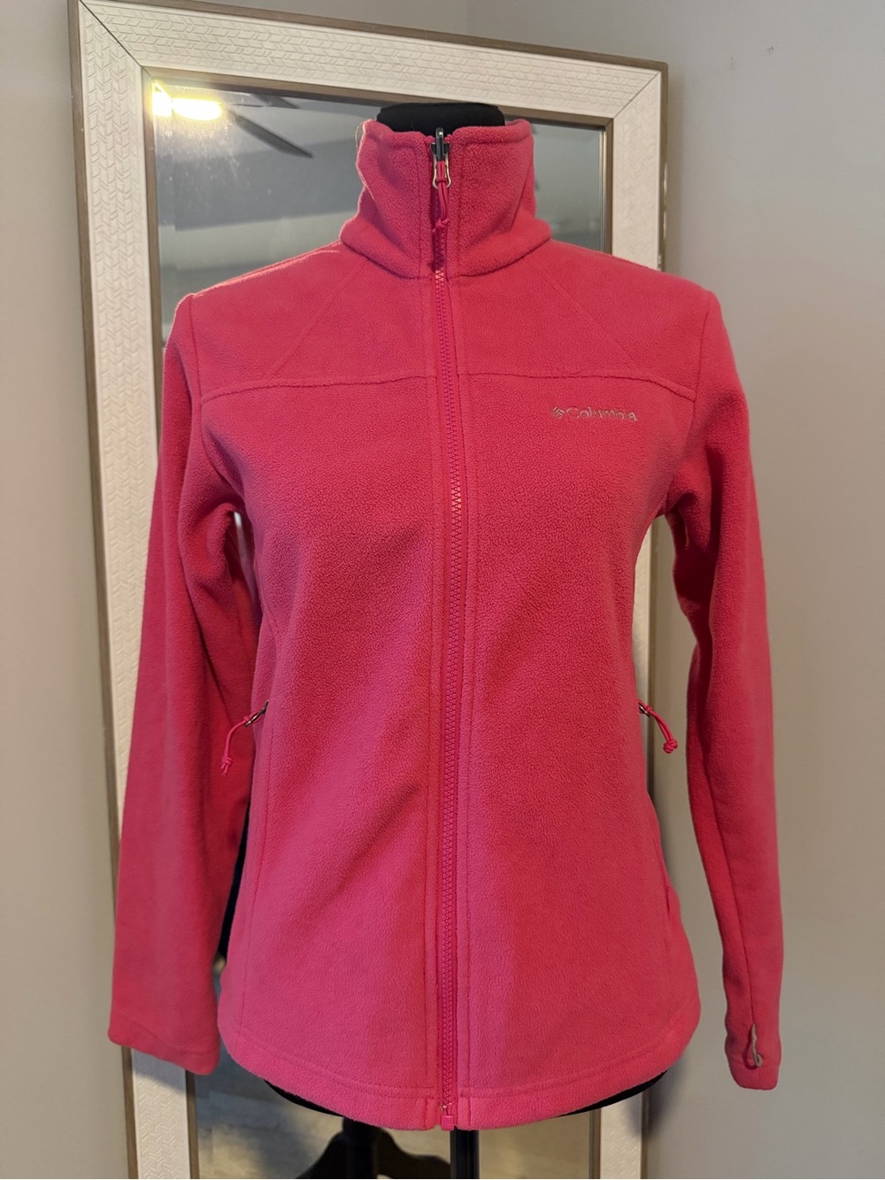 Columbia Women's Pink Full-Zip Fleece Jacket